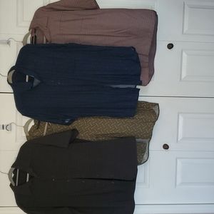 4 Men's Axist Button down shirts, XL